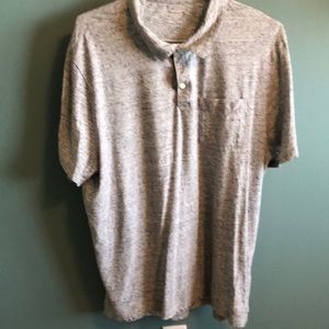 Mens Old Navy gray and black polo